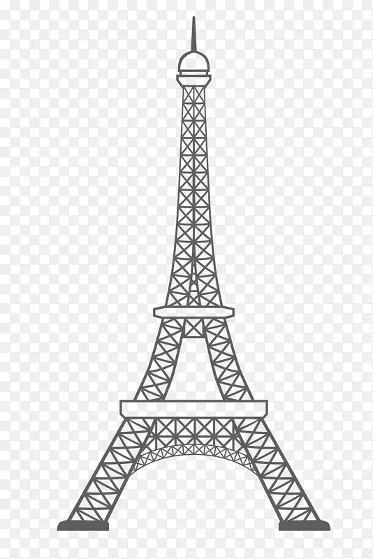 艾菲尔铁塔自由剪贴画纪念碑-埃菲尔铁塔