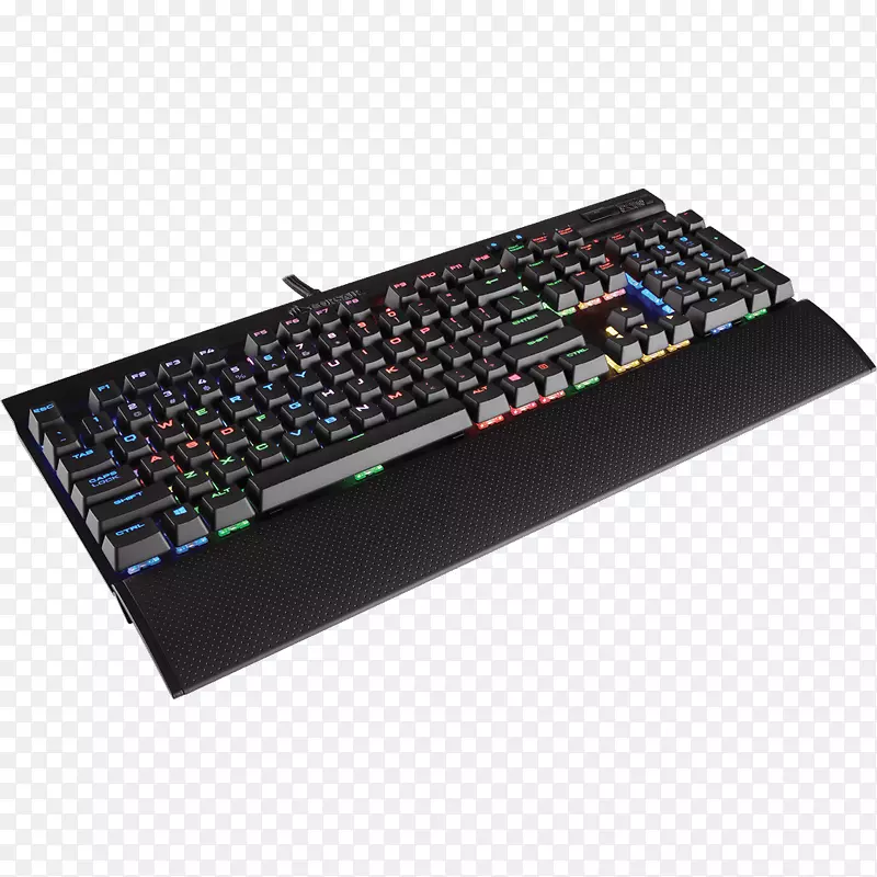 电脑键盘Corsair游戏K70 lux rgb usb corsair k70 rgb mk.2樱桃MX红色机械游戏键盘带rgb引导背光ch-9109010-na-usb