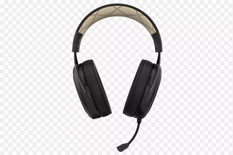 带7.1环绕声耳机的Corsair hs 70无线游戏耳机.耳机