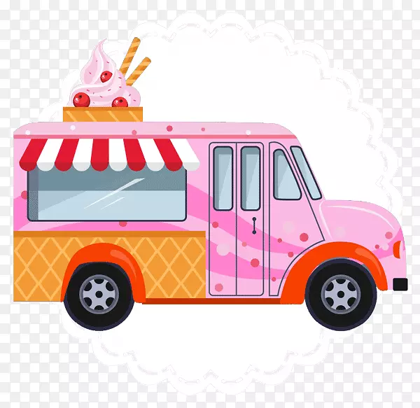 铃铛冰模型车冰激凌-冰淇淋车