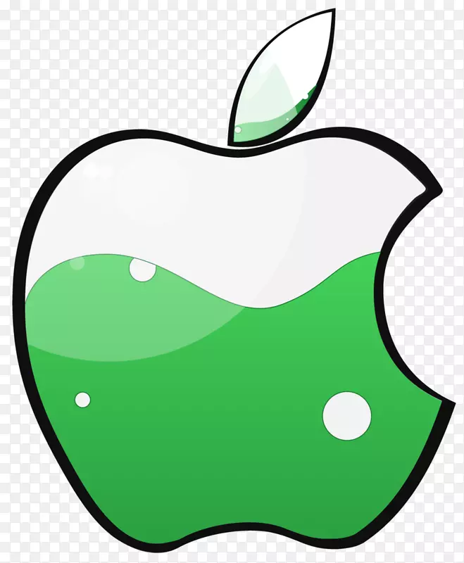 iphone 4绿色苹果桌面壁纸iOS-Apple