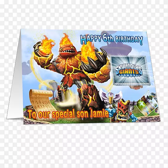 斯凯兰德斯巨人聚会餐巾纸斯凯兰德斯巨人生日贺卡广告贺卡和便条卡片-天空卡片