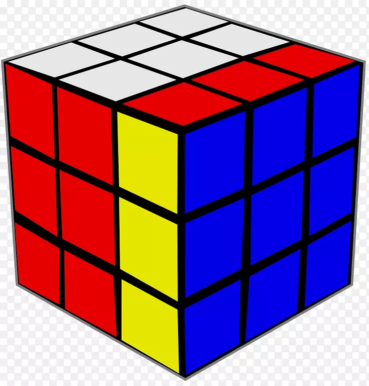 剪贴画白色立方体魔方不可能的立方体-立方体