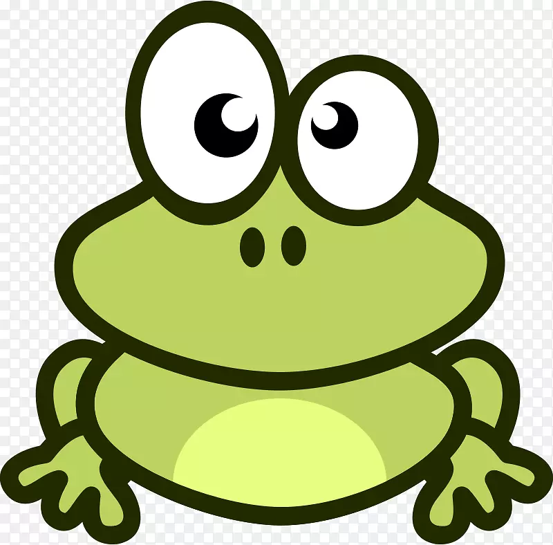 青蛙剪贴画图片卡通两栖动物-青蛙
