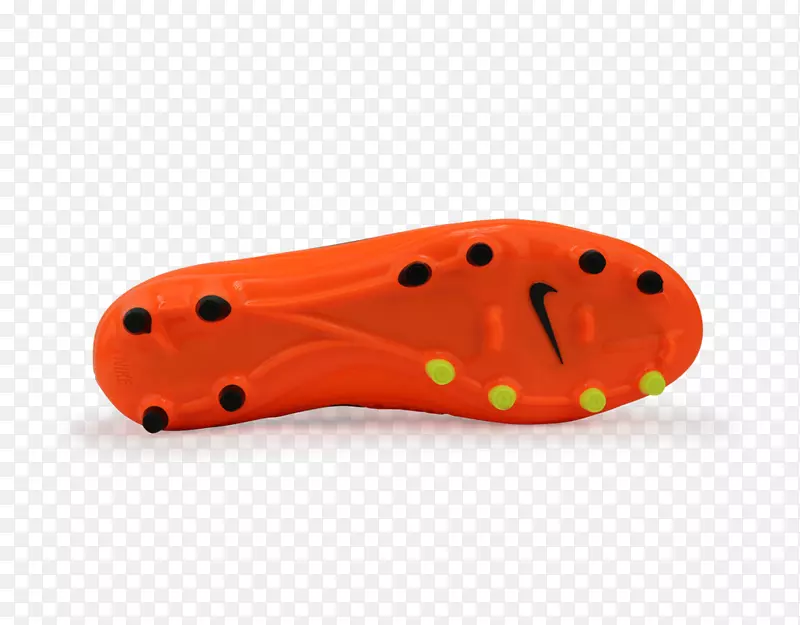 产品设计鞋带踢足球橙色