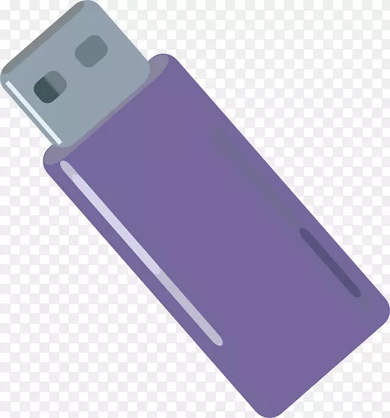 产品设计手机配件电子紫色-usb