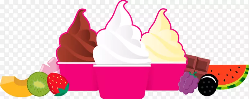冷冻酸奶冰淇淋酸奶夹艺术樱桃加西亚冷冻酸奶