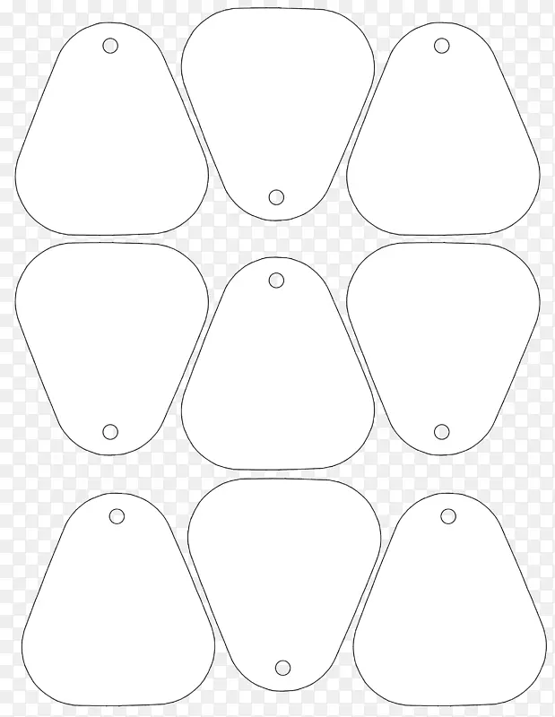 产品设计点角字体-明信片模板