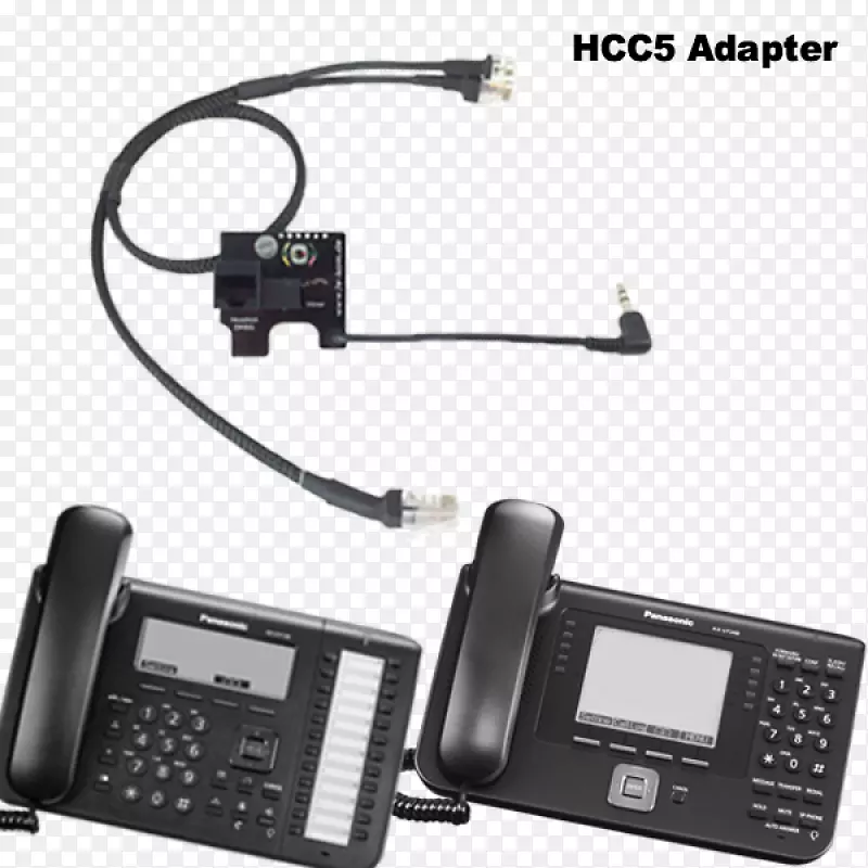 VoIP电话产品设计电子通讯松下kx-ut248ne执行SIP电话-Jabra耳机适配器
