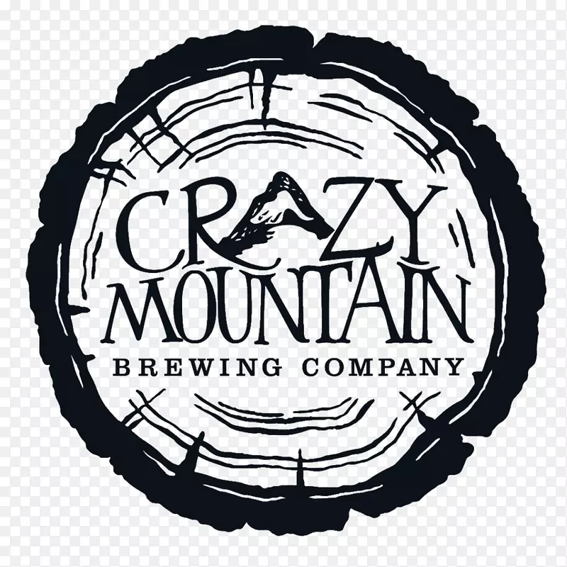 疯狂山间酿酒厂和啤酒园疯狂山啤酒酿造公司标志-啤酒