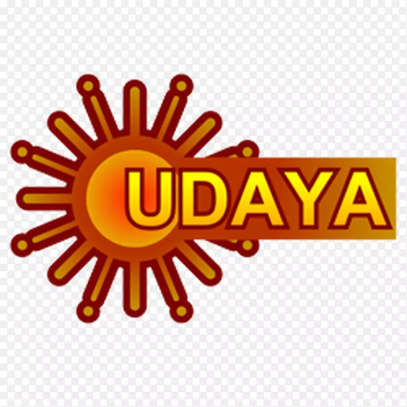 Udaya电视太阳电视网络电视频道Udaya新闻电视标志