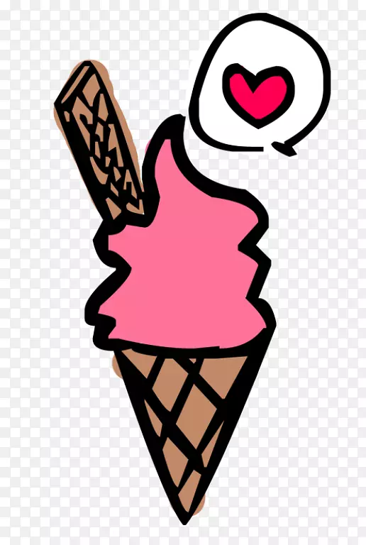剪贴画冰淇淋锥生产线粉色m-美丽宝莱坞明星