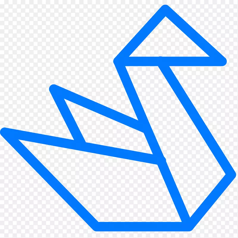计算机图标折纸平面可伸缩图形.折纸文本