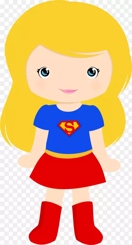 超女剪贴画超级英雄png图片开放-剪贴画减去打个招呼