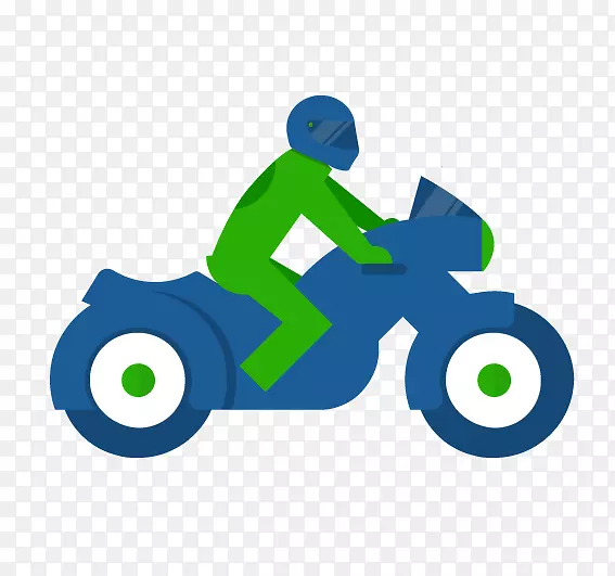 产品设计剪贴画汽车标志-摩托车骑手