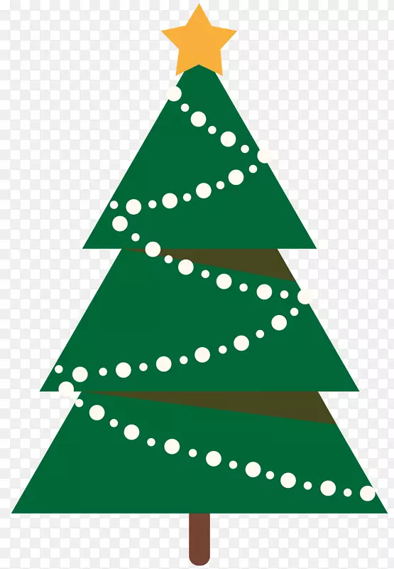 剪贴画圣诞露天部分圣诞树圣诞日-圣诞树