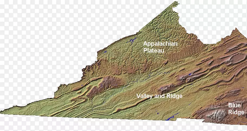 阿巴拉契亚高原山岭和山谷阿巴拉契亚州西南部弗吉尼亚地形蓝色山脊科罗拉多州地形地貌
