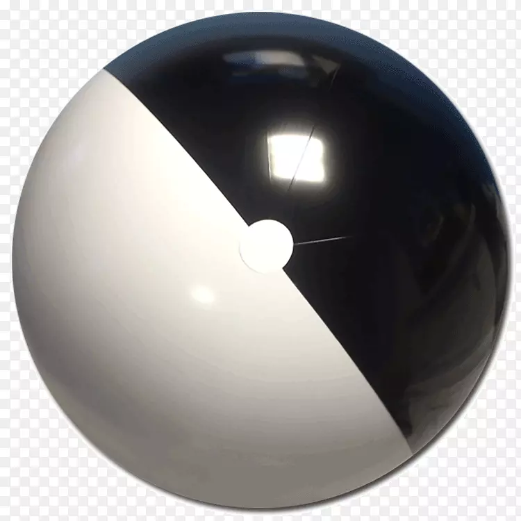 产品设计球体-月亮黑白沙滩球