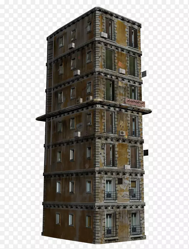 高层建筑png图片立面共管公寓楼