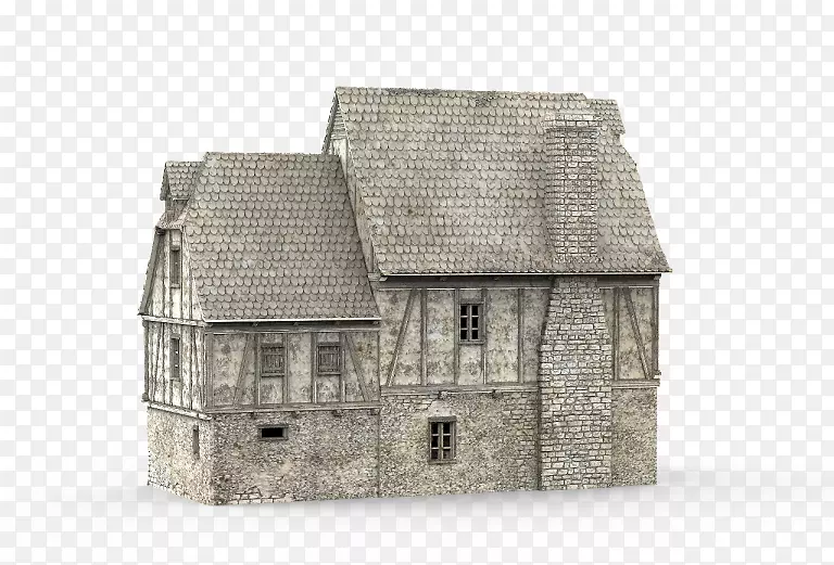 中世纪住宅，中世纪建筑，房产，建筑-城堡风景地形