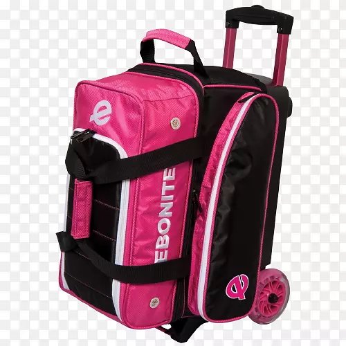 埃博尼特国际公司日食双滚筒保龄球袋黑色保龄球袋粉红色保龄球包