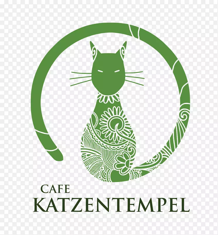 Katzentempel nürnberg猫咖啡馆，Katzentempel咖啡-珊瑚咖啡厅标志