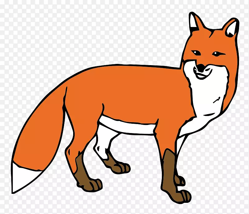 剪贴画露天图片红色狐狸免费内容-狐狸