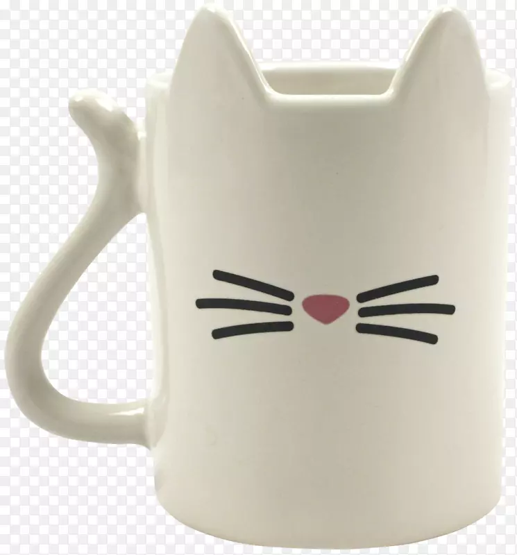 脾气暴躁的猫杯桌-玻璃茶杯-猫