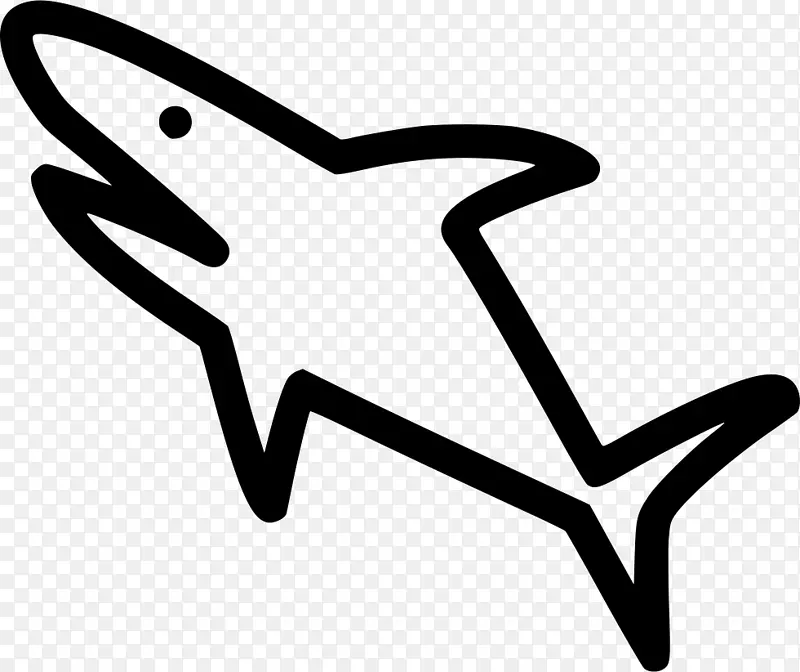 剪贴画饥饿鲨鱼进化电脑图标大白鲨-鲨鱼图标透明