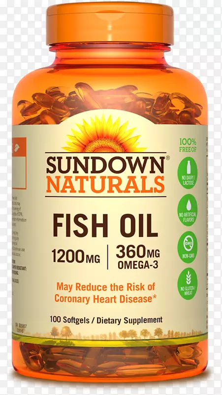 膳食补充剂鱼油、酸粒、欧米茄-3软凝胶、鱼油