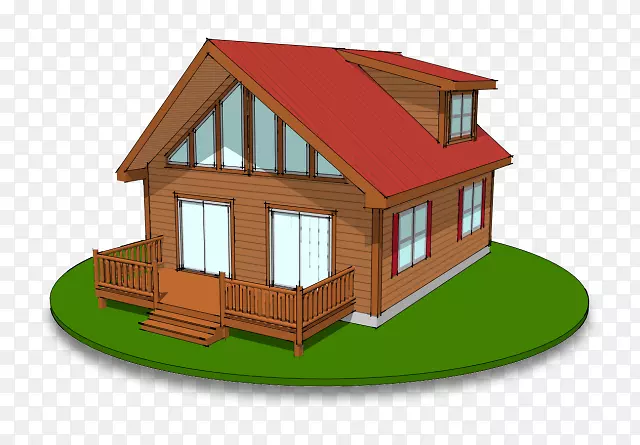 单元式房屋平面图小木屋-小木屋