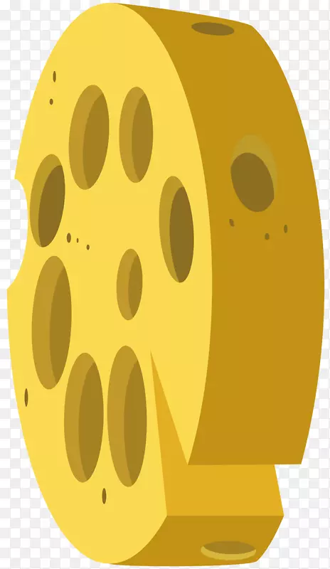 卡通片艺术干酪玉米片水彩画-瑞士奶酪轮