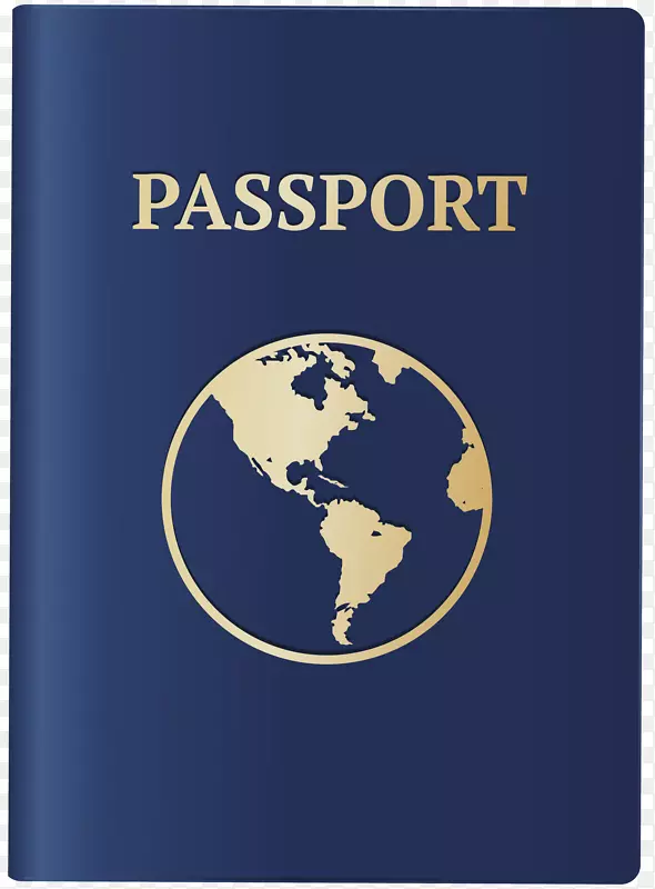 剪贴画图形免版税护照图像卡通护照封面
