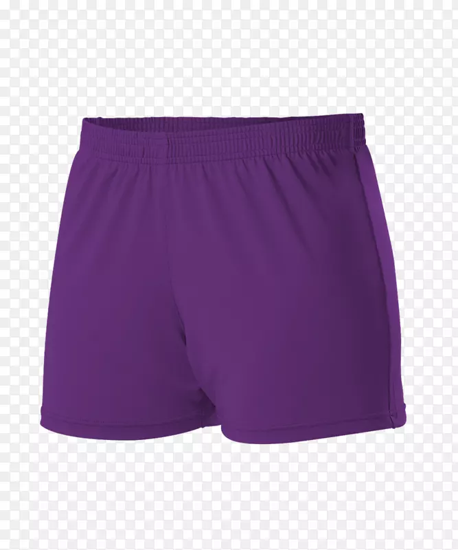 泳裤百慕达短裤泳衣紫色啦啦队制服