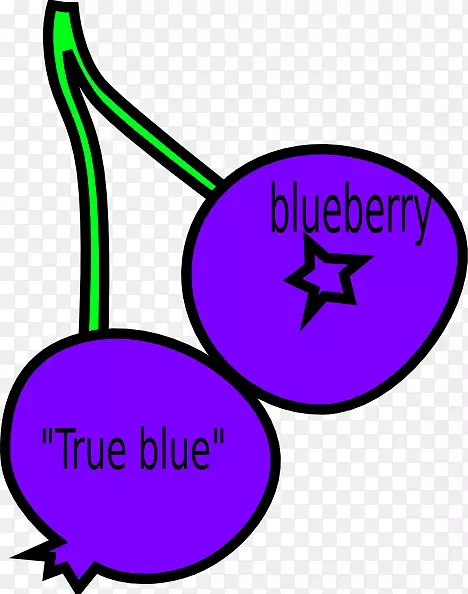 剪贴画蓝莓叶产品卡通-真