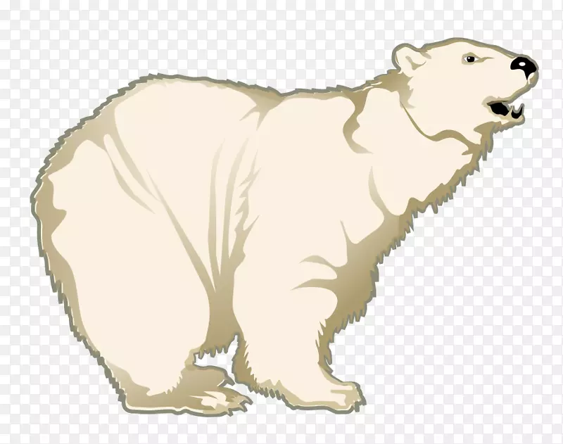 北极熊剪贴画北极狐png图片.北极熊