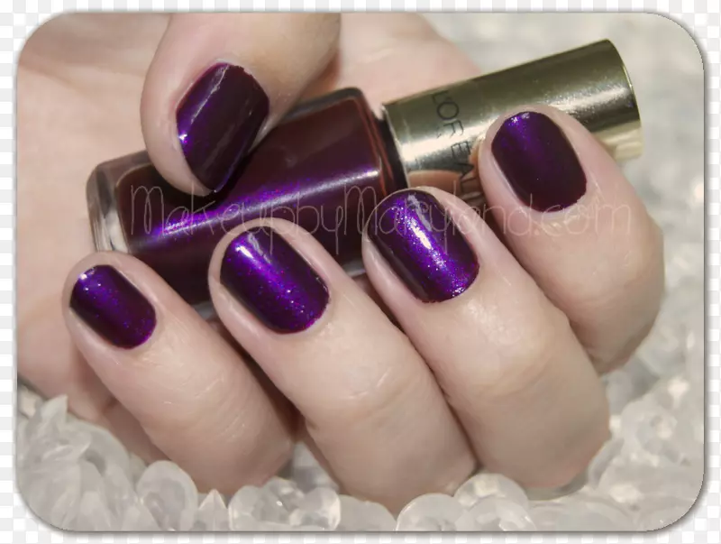 指甲油紫色-可爱的风格