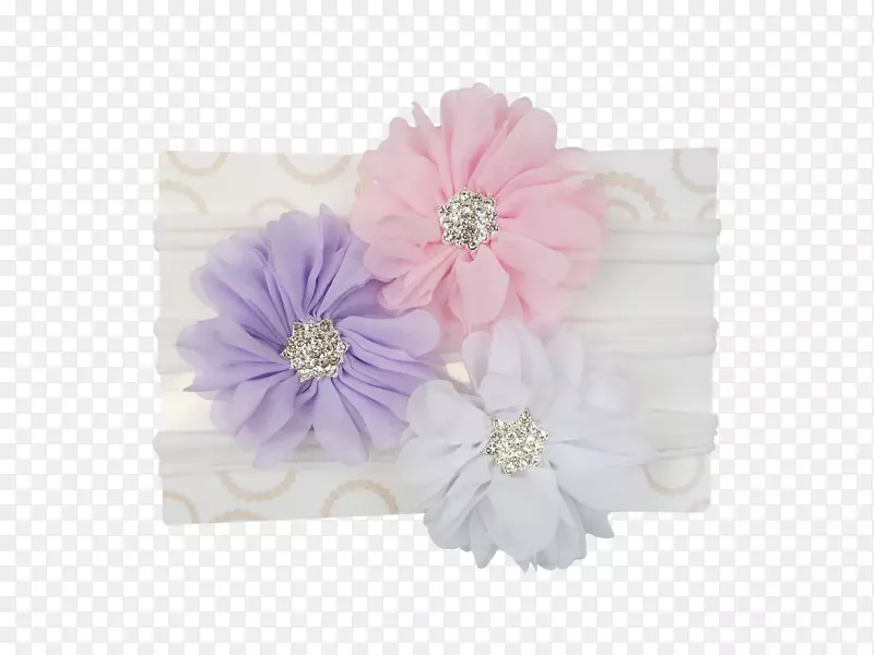 头巾花卉设计花尼龙纺织-1960年代花卉头巾