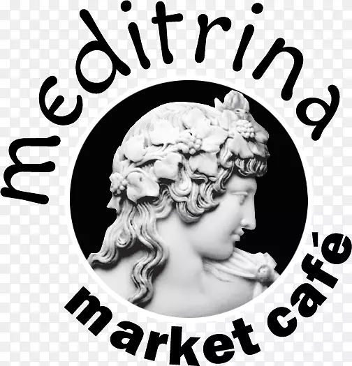 地中海美食餐厅标志-开放市场标志