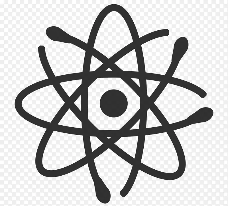 计算机图标图形插图免版税剪贴画量子物理学
