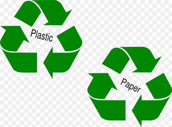 废纸回收符号剪贴画废品回收符号