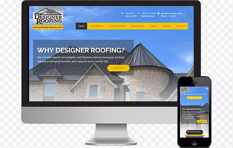 响应网页设计平面设计网站-面包店屋顶