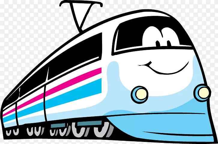 铁路运输列车客车剪贴画电力机车列车