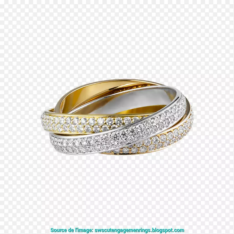 戒指卡地亚零售奢侈品珠宝-一对戒指