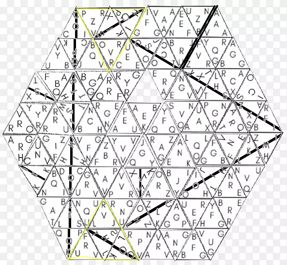 三角形对称黑点三角形