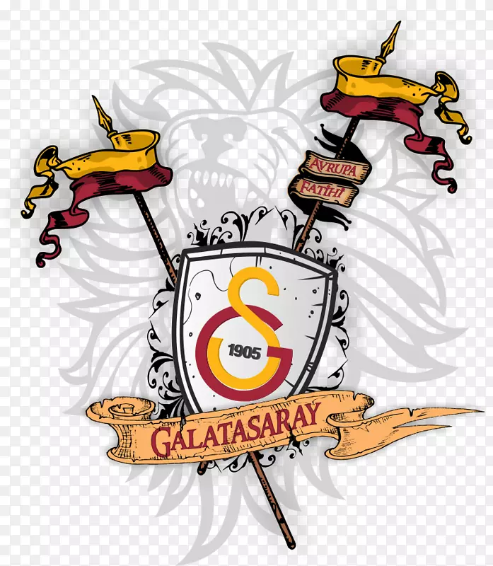 加拉塔萨雷S.K.剪贴画狮子产品插图-GS标志