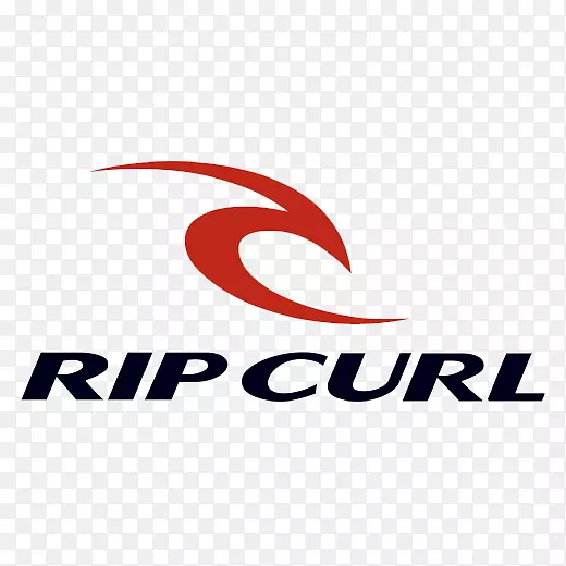 商标撕裂卷曲曲银线冲浪-Ripcurl标志