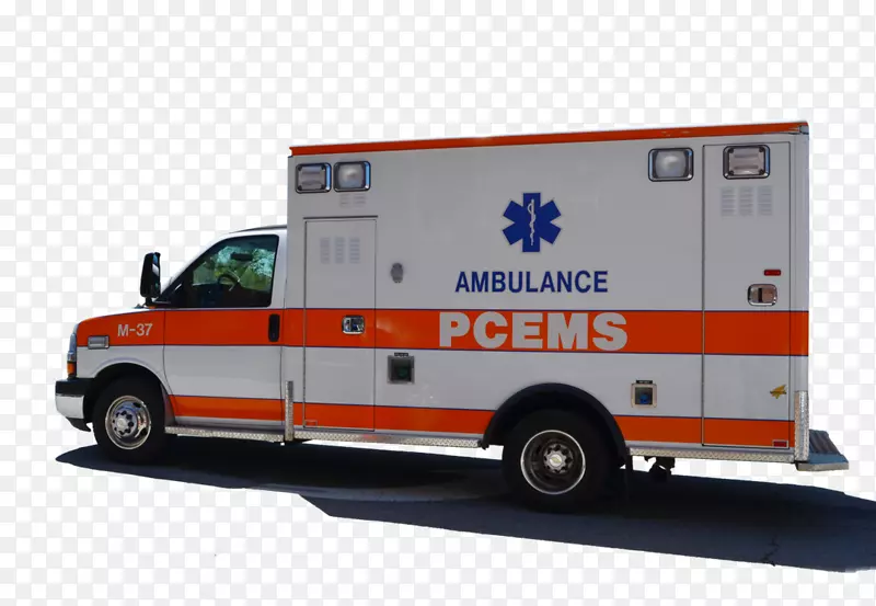 救护车紧急服务png图片车-救护车