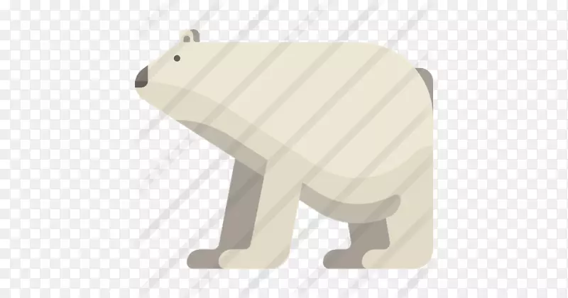 北极熊卡通设计画北极熊