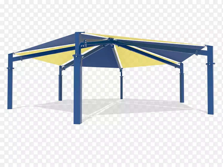 遮阳篷屋顶游乐场设计-操场设备